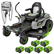 EGO POWER+ Z6 52-Inch Battery Zero-Turn Mower ZT5216L with Six 10.0Ah Batteries