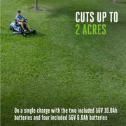 EGO POWER+ Z6 42-Inch e-STEER Battery Zero-Turn Mower ZT4215S with Steering Wheel Control