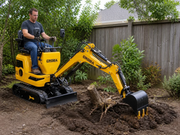 MEC06 9HP Mini Excavator – 28" Wide, 43.3" Digging Depth