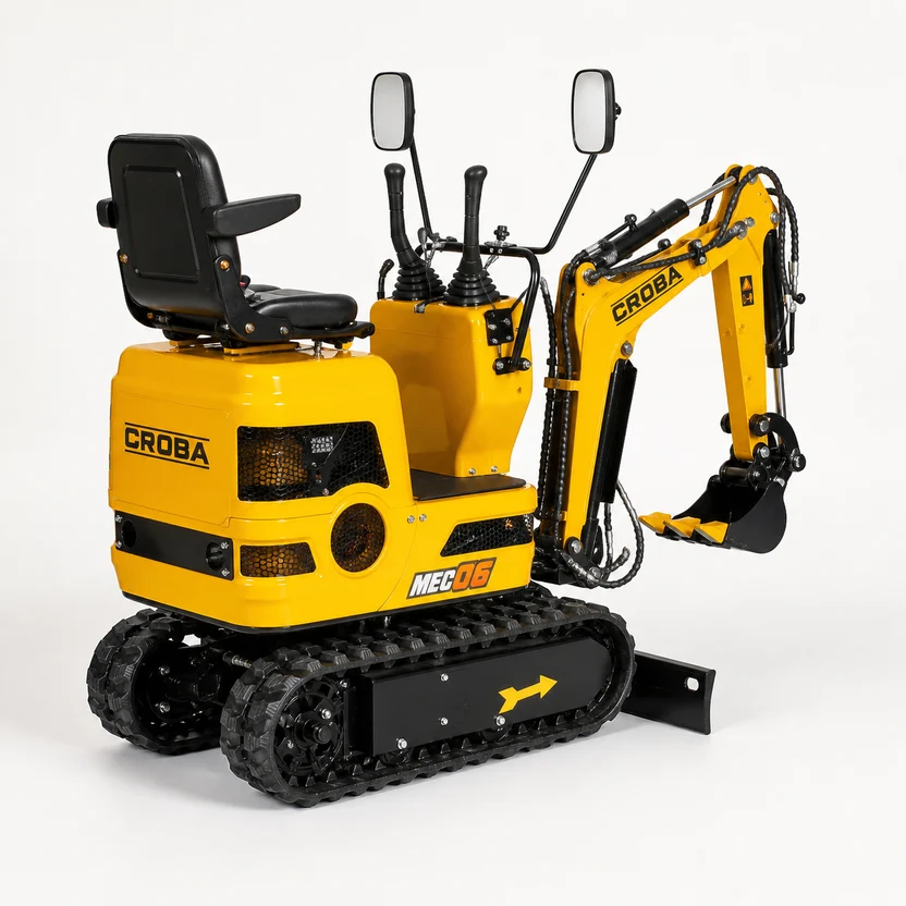 MEC06 9HP Mini Excavator – 28" Wide, 43.3" Digging Depth