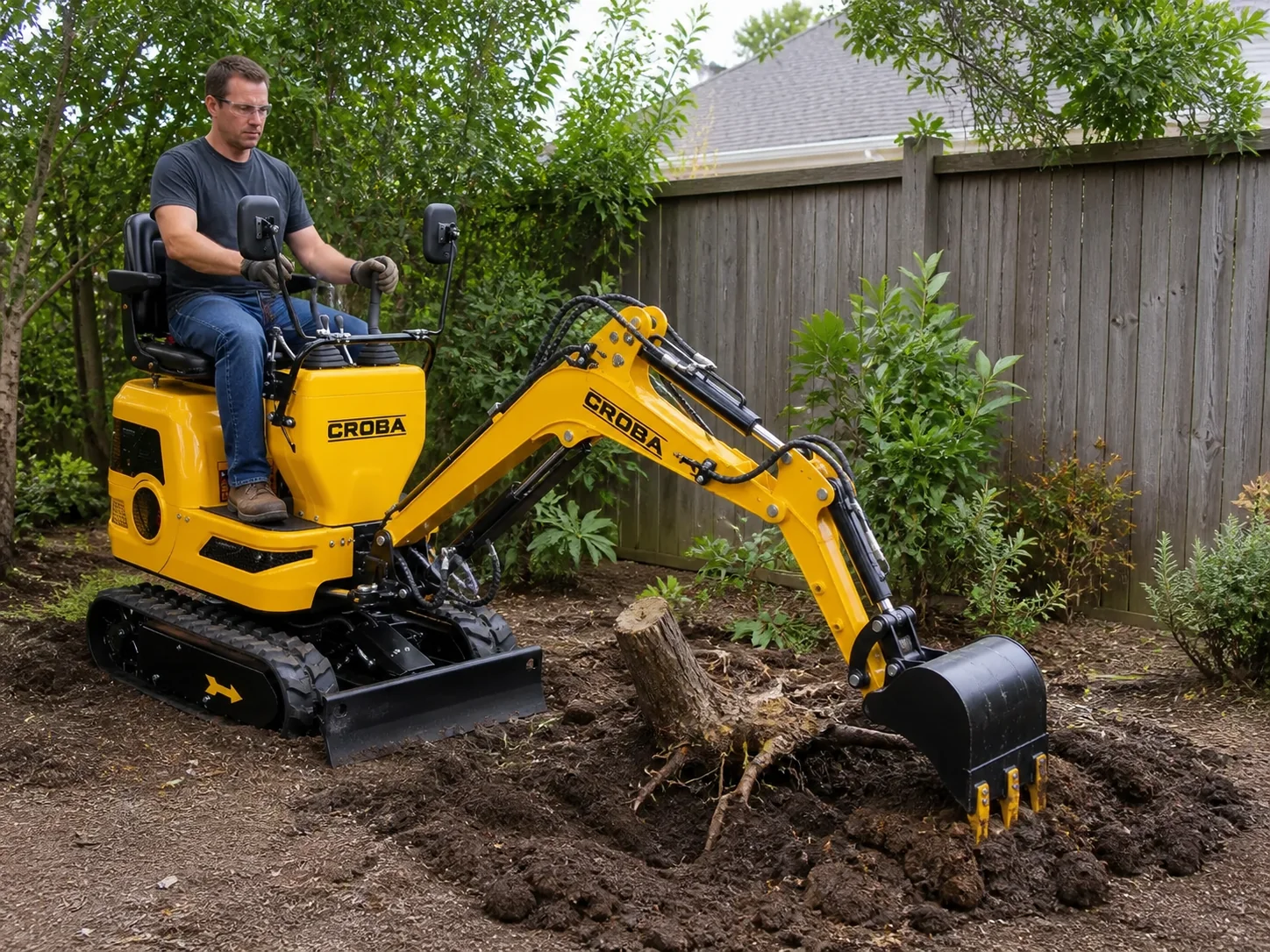 MEC06 9HP Mini Excavator – 28" Wide, 43.3" Digging Depth