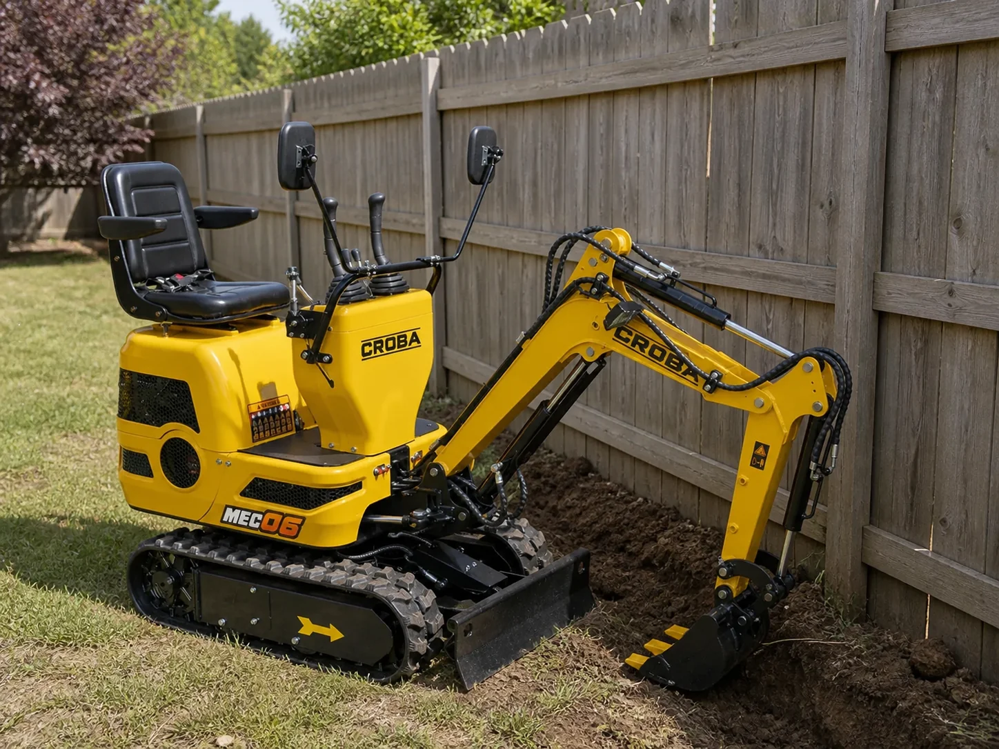 MEC06 9HP Mini Excavator – 28" Wide, 43.3" Digging Depth