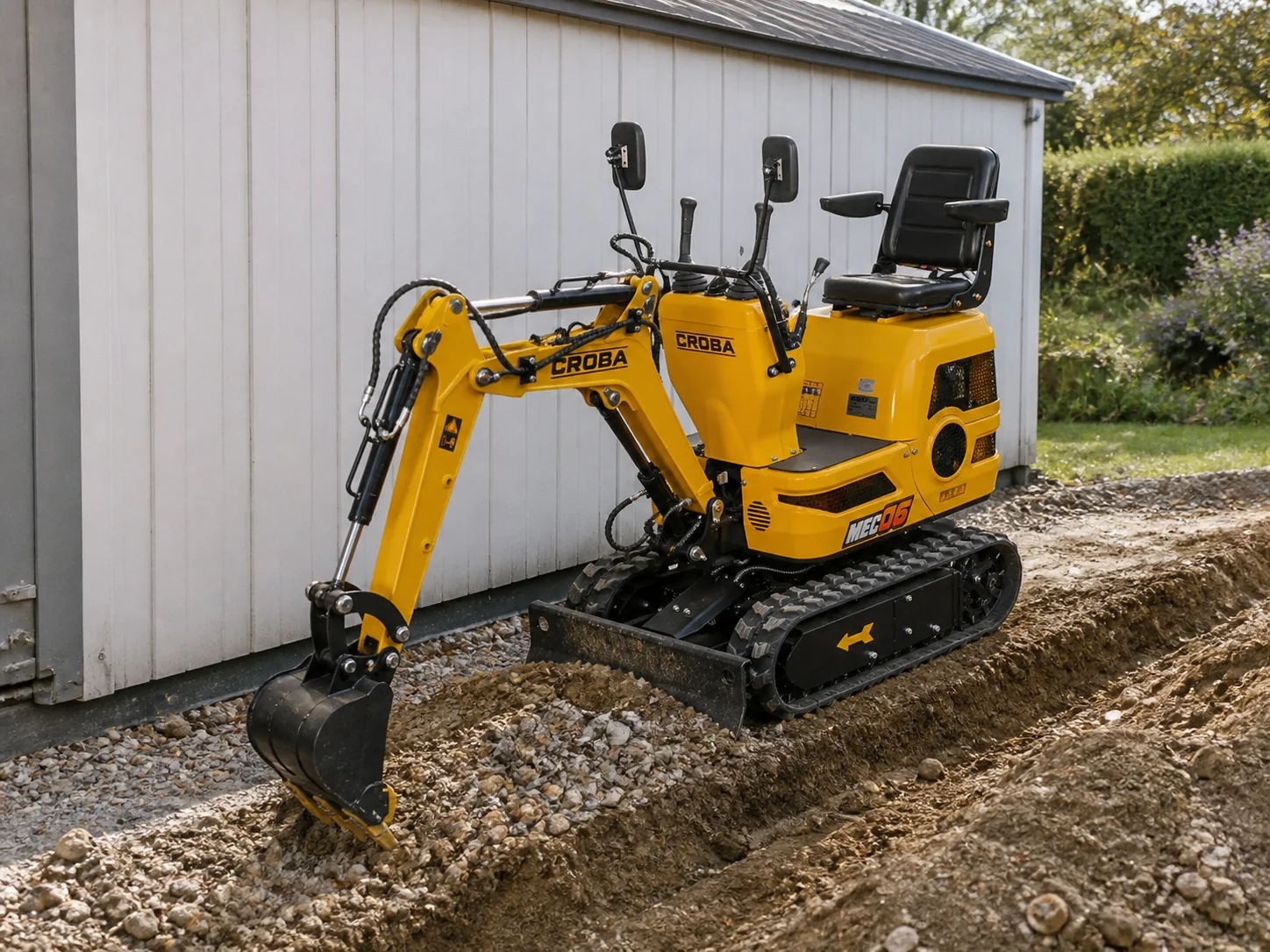 MEC06 9HP Mini Excavator – 28" Wide, 43.3" Digging Depth